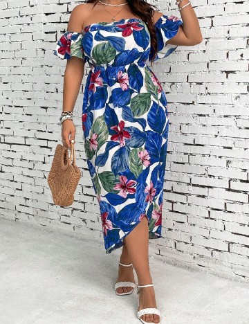 
						Rochie medie SHEIN CURVE, mix culori