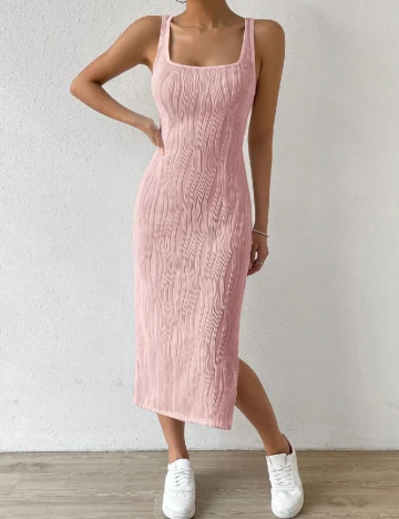 Rochie medie SHEIN, roz