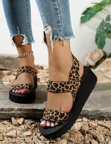 Sandale SHEIN, animal print