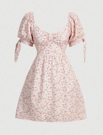 Rochie scurta SHEIN, floral print