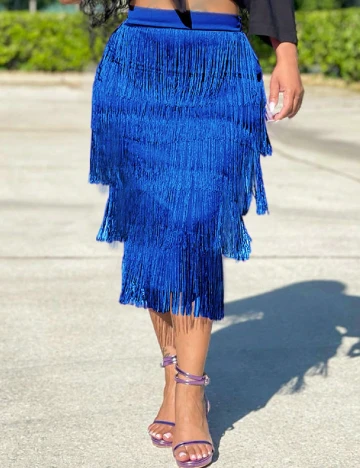 Fusta SHEIN, albastru