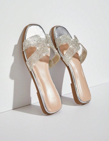 Slapi SHEIN, argintiu