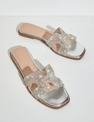 Slapi SHEIN, argintiu