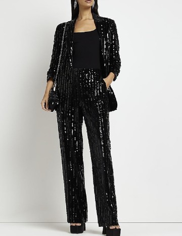 
						Pantaloni River Island, negru