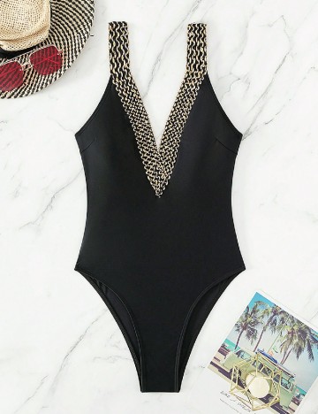 
						Costum de baie SHEIN, negru
