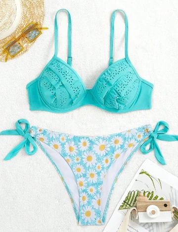 Costum de baie SHEIN, turcoaz