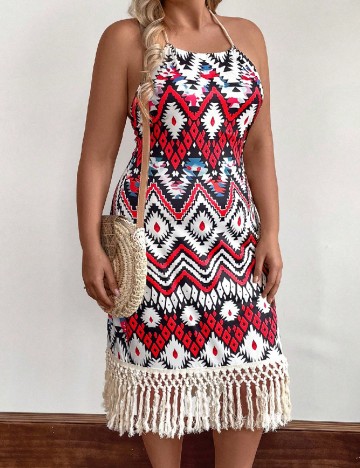 
						Rochie medie SHEIN CURVE, mix culori