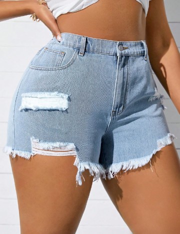 
						Pantaloni scurti SHEIN CURVE, albastru