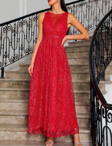 
						Rochie lunga SHEIN, rosu