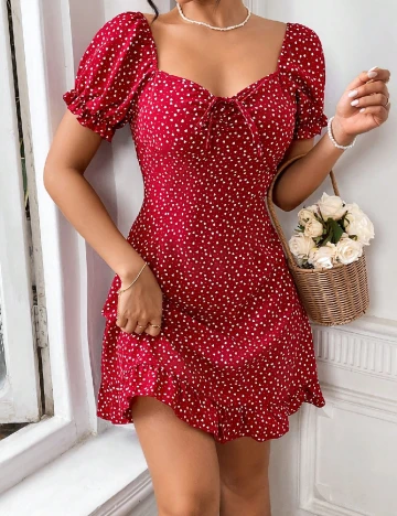 Rochie scurta SHEIN, rosu