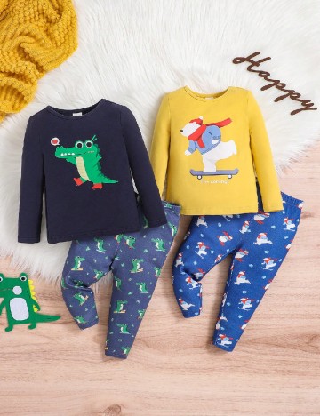 
						Set compleuri 2 bucati Shein Kids, mix culori