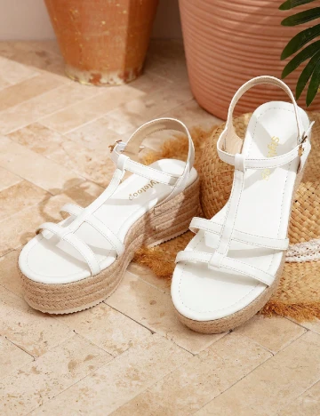 Sandale SHEIN, alb