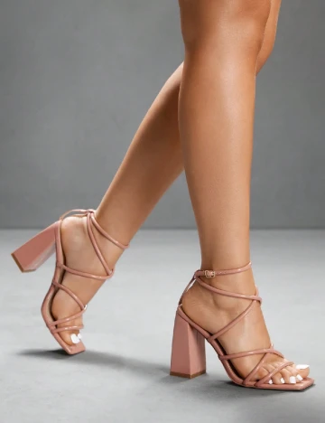 Sandale Cuccoo, roz pudra inchis