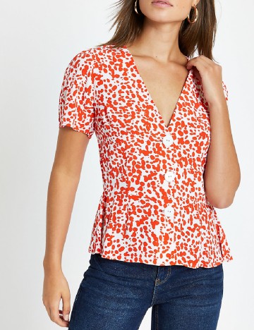 
						Camasa River Island, rosu