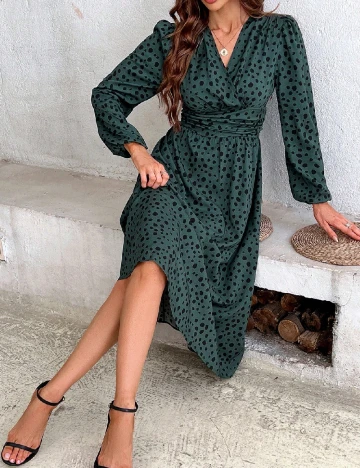 Rochie medie SHEIN, verde