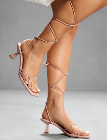 Sandale Cuccoo, roz pudra inchis