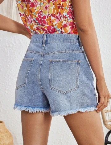 Pantaloni scurti SHEIN, albastru