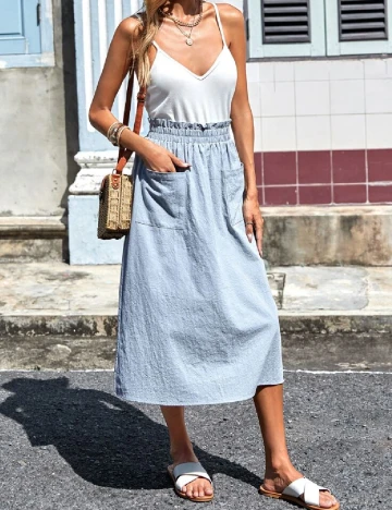 Fusta Emery Rose, albastru