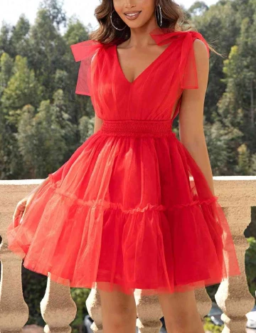 Rochie scurta SHEIN, rosu