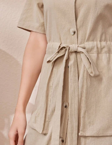 Rochie medie SHEIN, bej