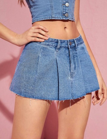 
						Fusta SHEIN, albastru