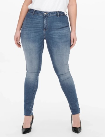 Blugi Only Carmakoma, albastru