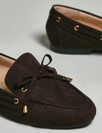 Mocasini SHEIN, maro