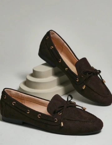 Mocasini SHEIN, maro