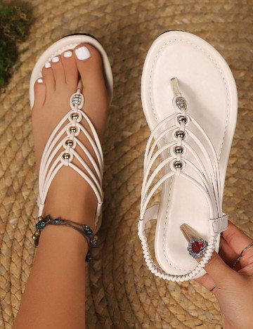 Sandale SHEIN, ecru
