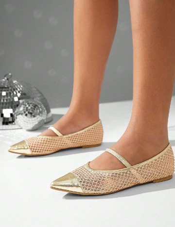 Balerini SHEIN, auriu