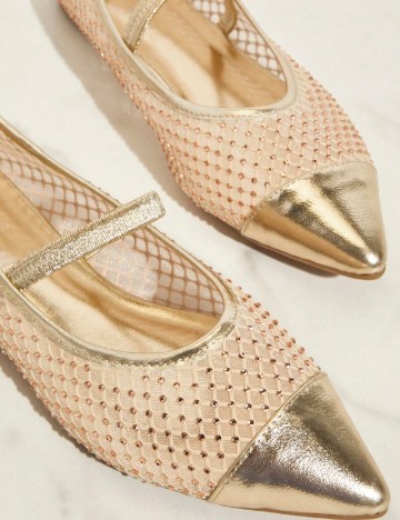 Balerini SHEIN, auriu