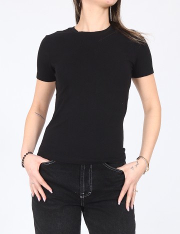 
						Tricou Bershka, negru