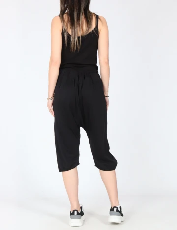 Pantaloni trei sferturi Zara, negru