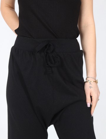 Pantaloni trei sferturi Zara, negru