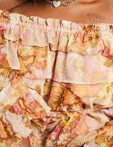 Rochie medie River Island, portocaliu