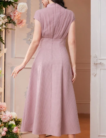 Rochie lunga SHEIN, roz pudra inchis