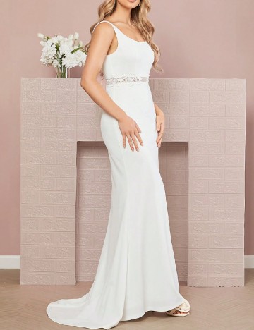 
						Rochie lunga SHEIN, alb