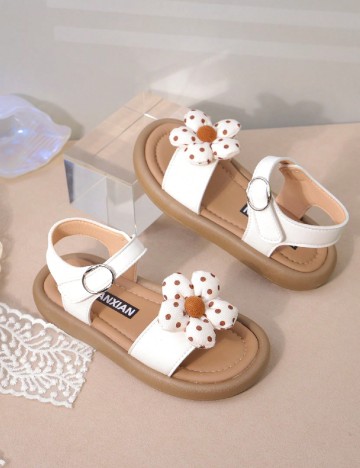 Sandale Shein Kids, alb