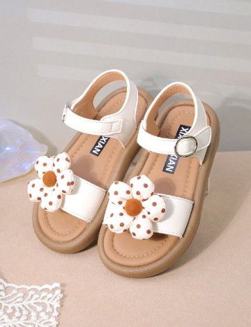 Sandale Shein Kids, alb