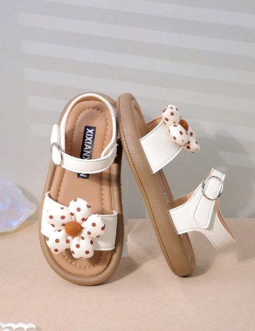 Sandale Shein Kids, alb