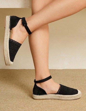 Espadrile SHEIN, negru