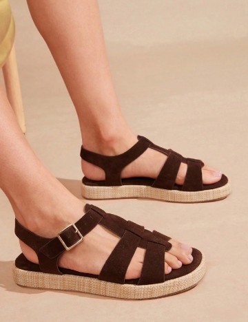 Sandale SHEIN, maro