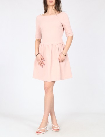 Rochie scurta Zara, roz pudra