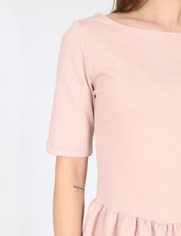 Rochie scurta Zara, roz pudra