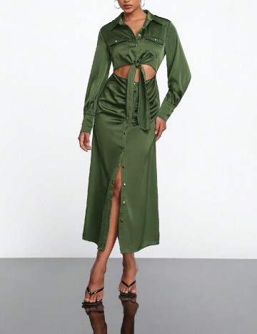 
						Compleu SHEIN, verde inchis