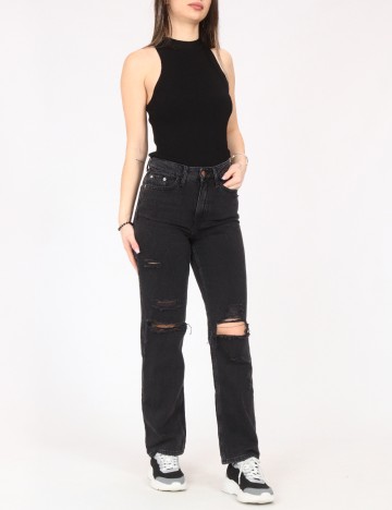 
						Blugi River Island, negru