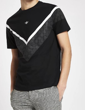 
						Tricou River Island, negru