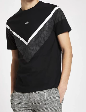 Tricou River Island, negru