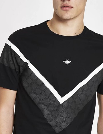 Tricou River Island, negru