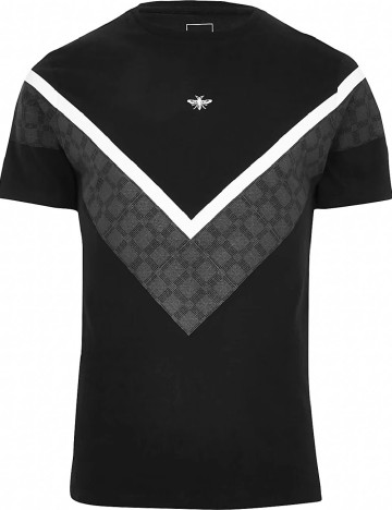 Tricou River Island, negru